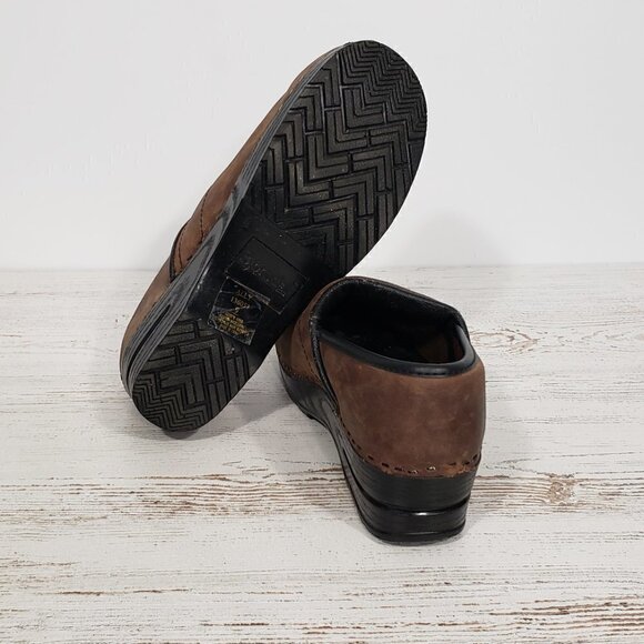 Bjorndal  Ally  Brown Leather Clog  Professional Nursing Shoe  Women's Size 9 - Picture 7 of 8